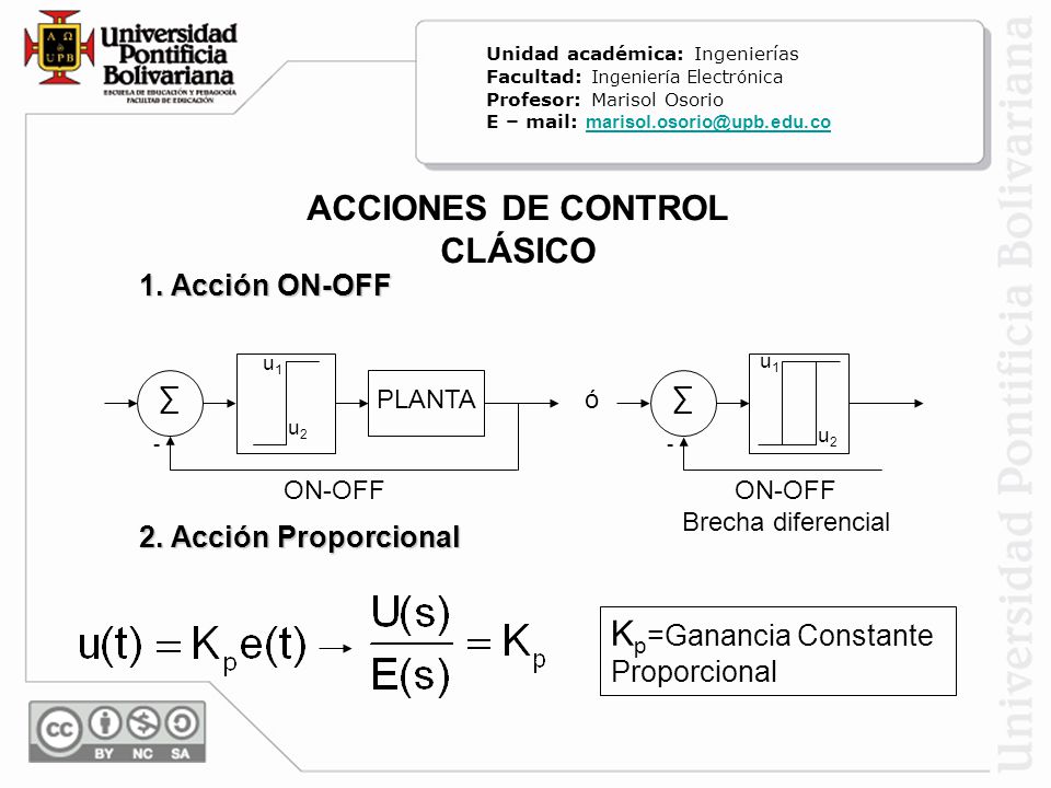 ACCIONES DE CONTROL CLÁSICO