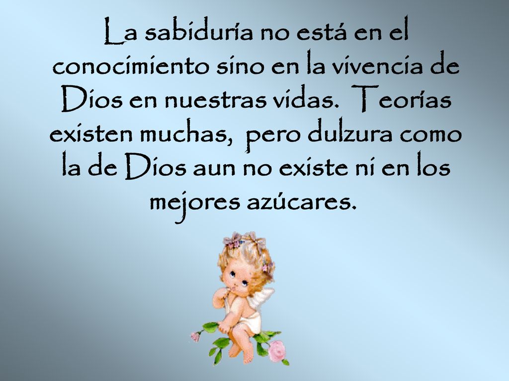 La sabiduría no está en el conocimiento sino en la vivencia de