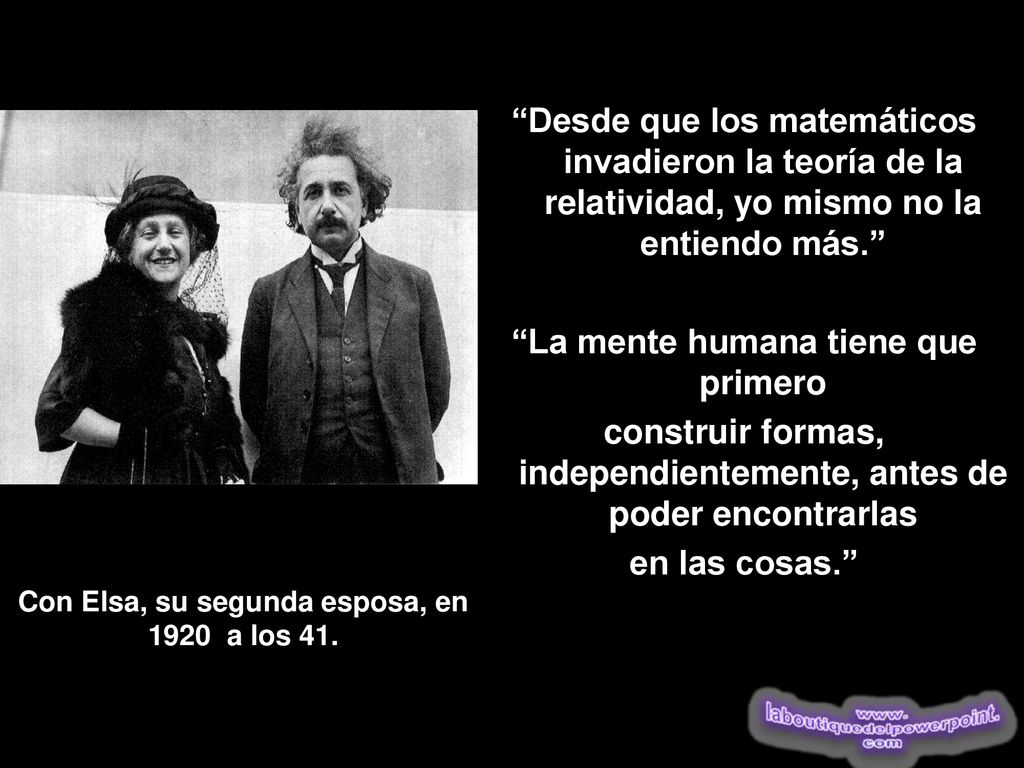 Con Elsa, su segunda esposa, en 1920 a los 41.