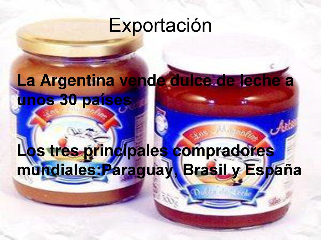 Exportación La Argentina vende dulce de leche a unos 30 países