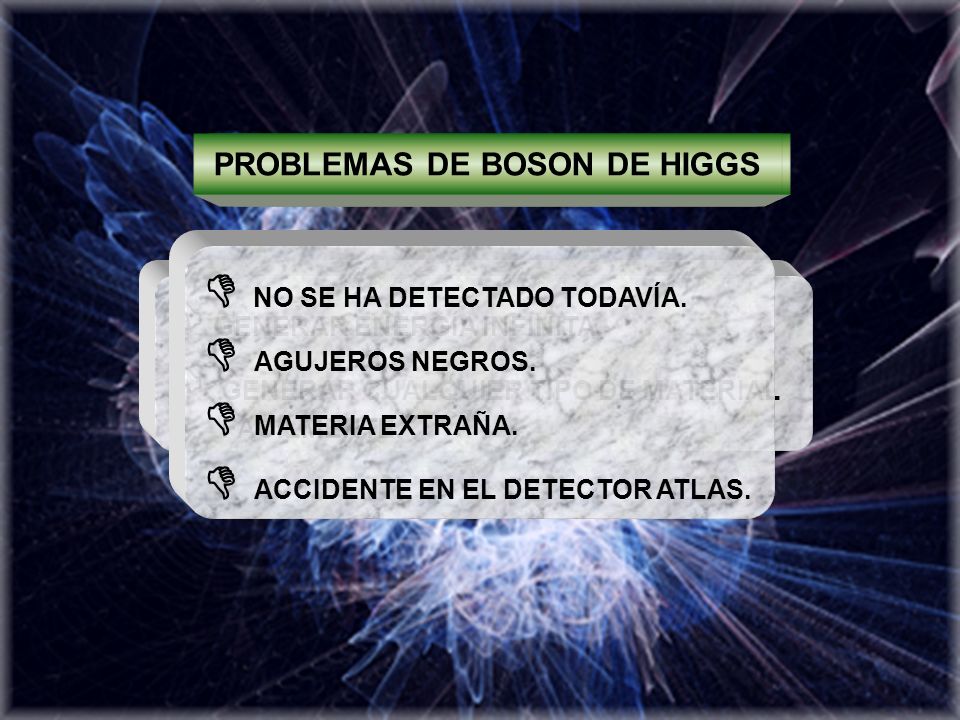 PROBLEMAS DE BOSON DE HIGGS BENEFICIOS DE BOSON DE HIGGS