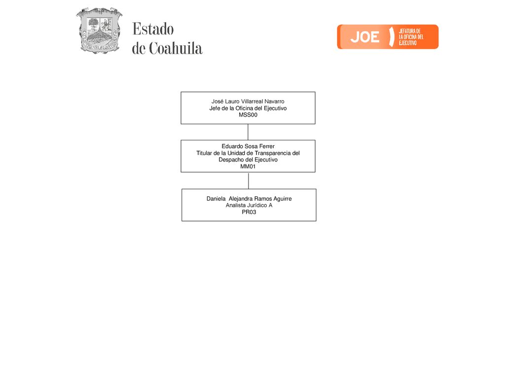 José Lauro Villarreal Navarro Jefe de la Oficina del Ejecutivo MSS00