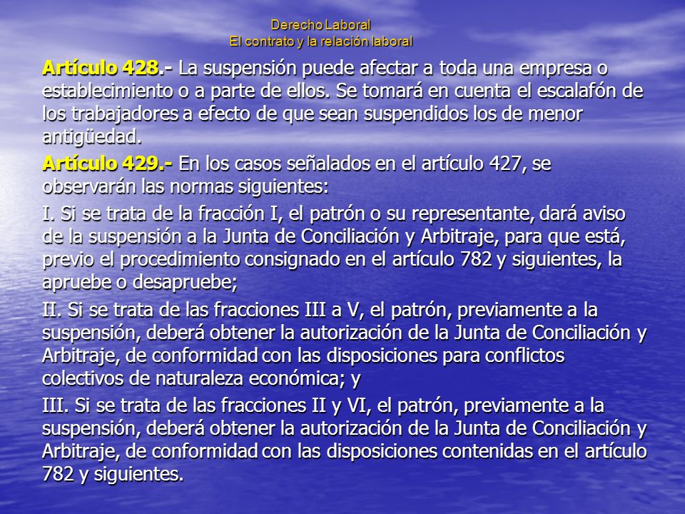 Derecho Laboral El contrato y la relación laboral