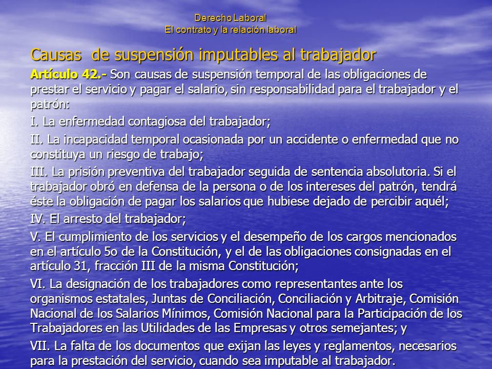 Derecho Laboral El contrato y la relación laboral