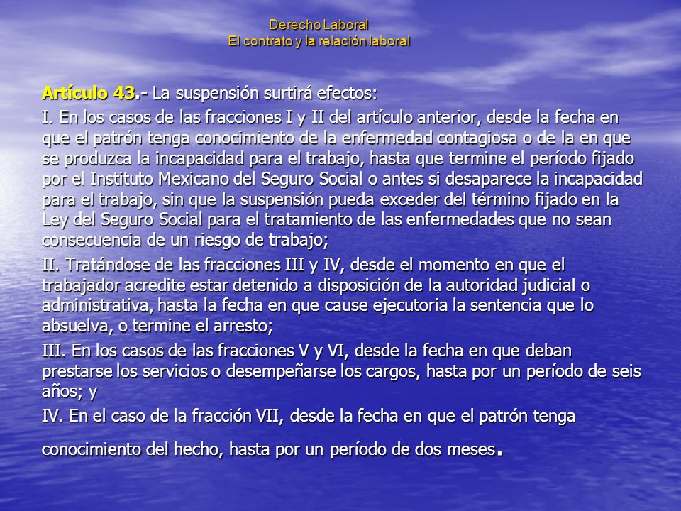 Derecho Laboral El contrato y la relación laboral