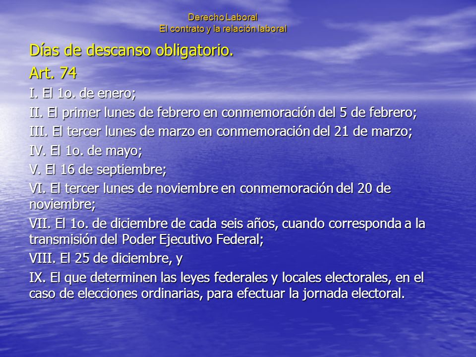 Derecho Laboral El contrato y la relación laboral