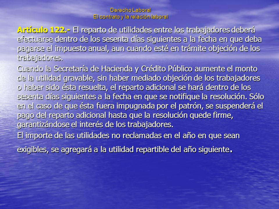 Derecho Laboral El contrato y la relación laboral