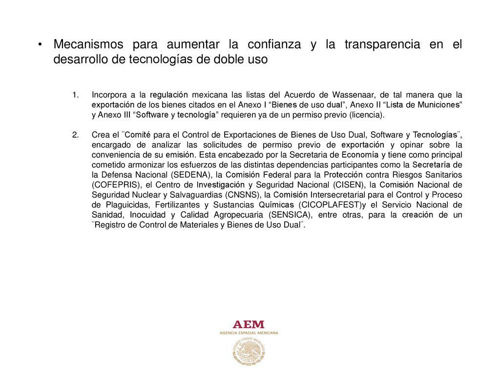 Mecanismos para aumentar la confianza y la transparencia en el desarrollo de tecnologías de doble uso