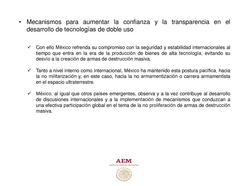 Mecanismos para aumentar la confianza y la transparencia en el desarrollo de tecnologías de doble uso