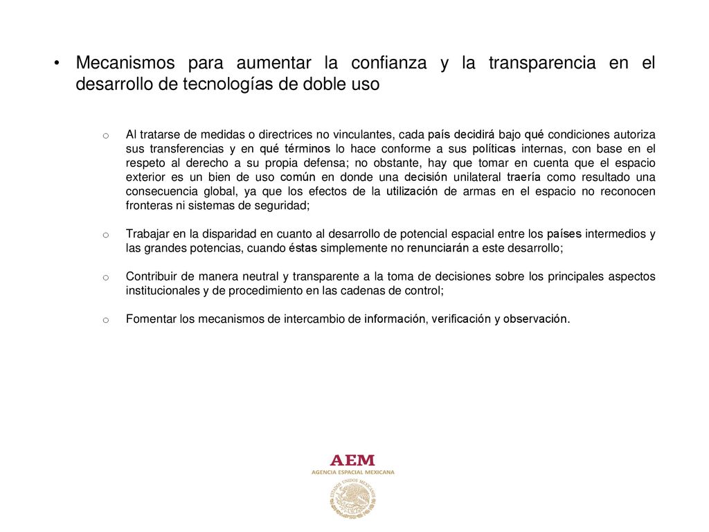 Mecanismos para aumentar la confianza y la transparencia en el desarrollo de tecnologías de doble uso