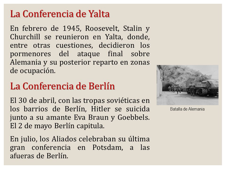 La Conferencia de Yalta