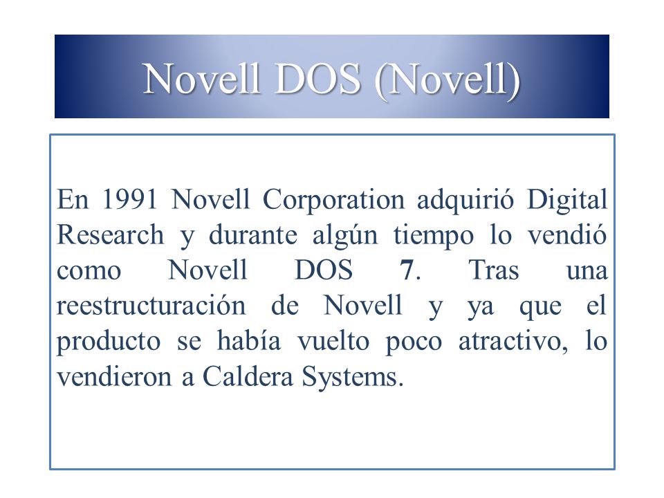 Novell DOS (Novell)