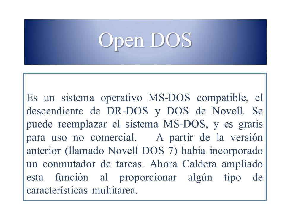 Open DOS