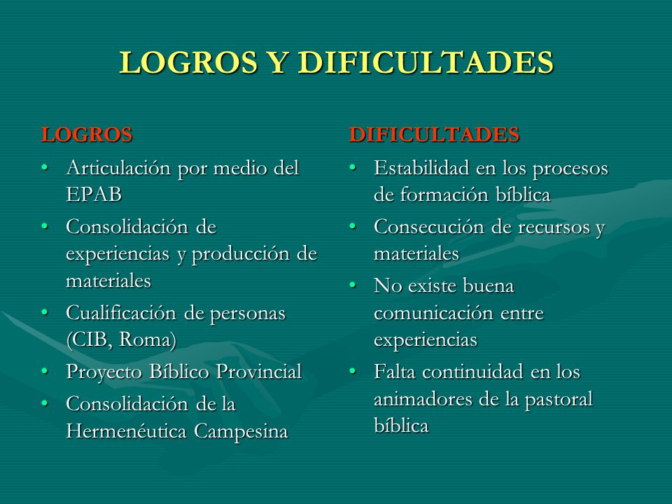 LOGROS Y DIFICULTADES LOGROS Articulación por medio del EPAB