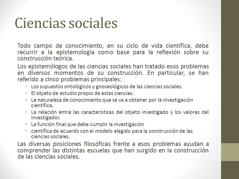 Ciencias sociales