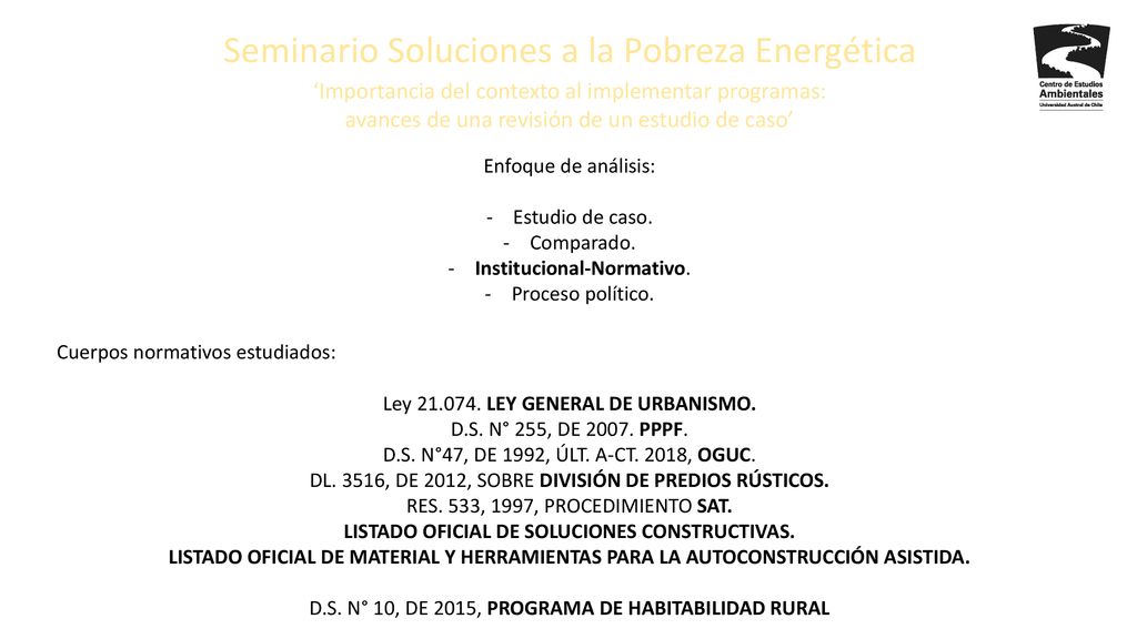 LISTADO OFICIAL DE SOLUCIONES CONSTRUCTIVAS.