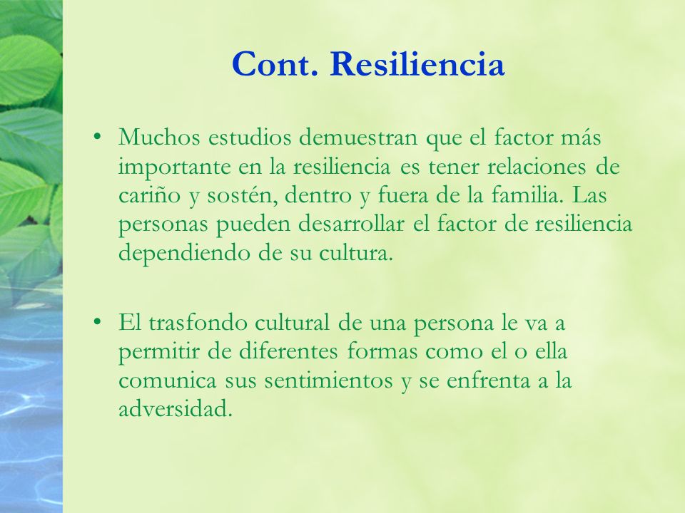 Cont. Resiliencia