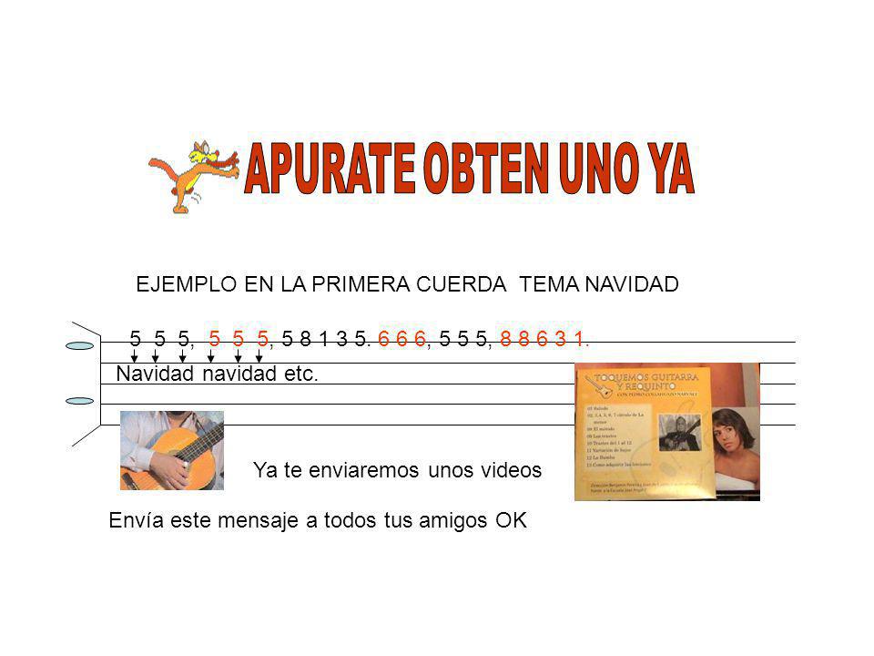 APURATE OBTEN UNO YA EJEMPLO EN LA PRIMERA CUERDA TEMA NAVIDAD