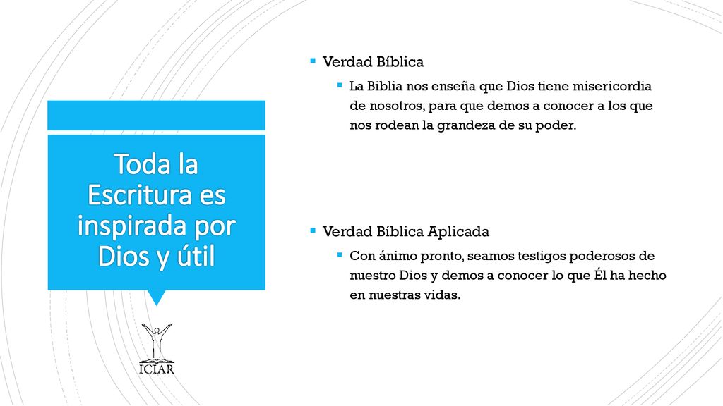 Toda la Escritura es inspirada por Dios y útil