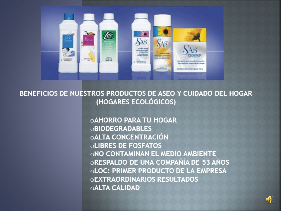 BENEFICIOS DE NUESTROS PRODUCTOS DE ASEO Y CUIDADO DEL HOGAR
