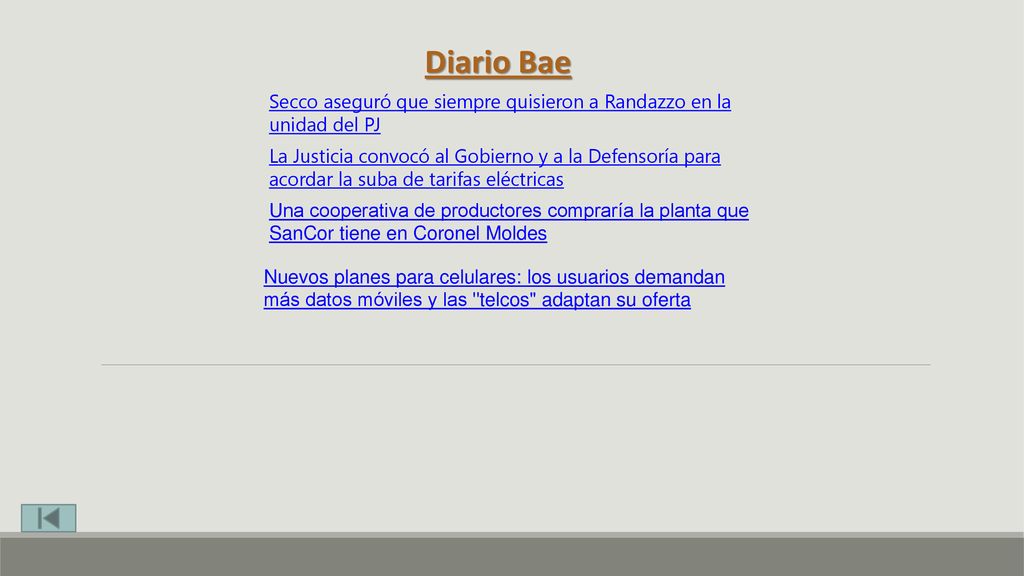 Diario Bae Secco aseguró que siempre quisieron a Randazzo en la unidad del PJ.