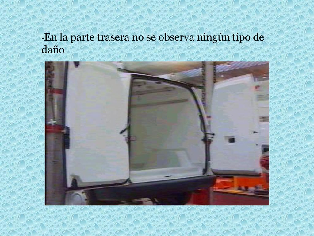 -En la parte trasera no se observa ningún tipo de daño
