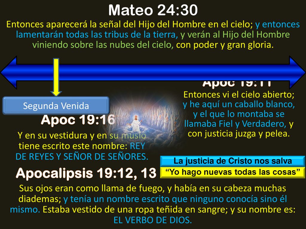 La justicia de Cristo nos salva Yo hago nuevas todas las cosas