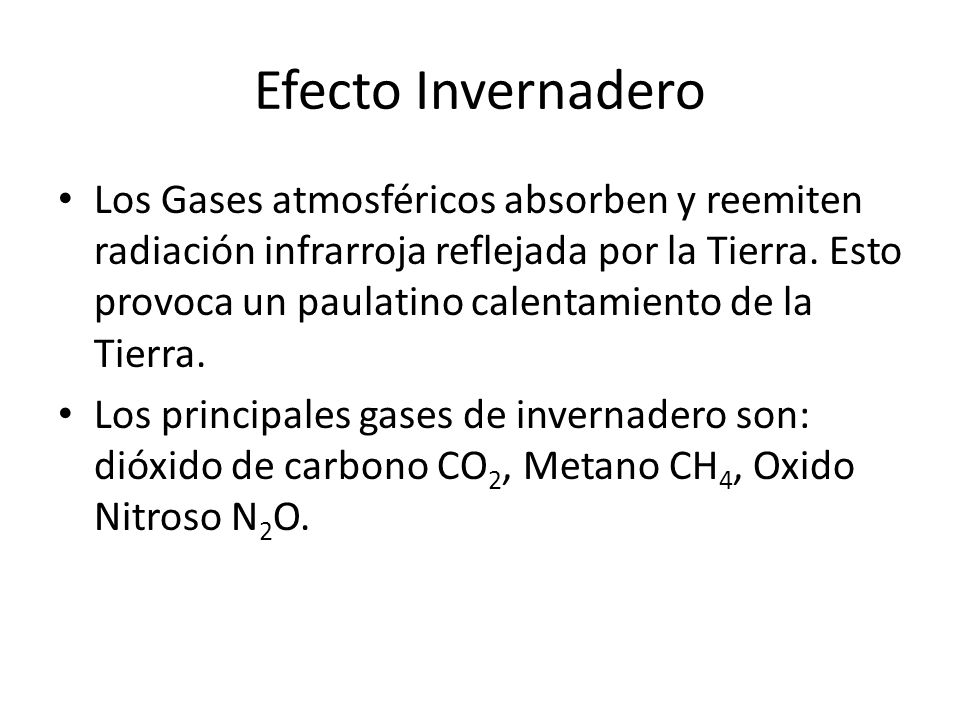 Efecto Invernadero