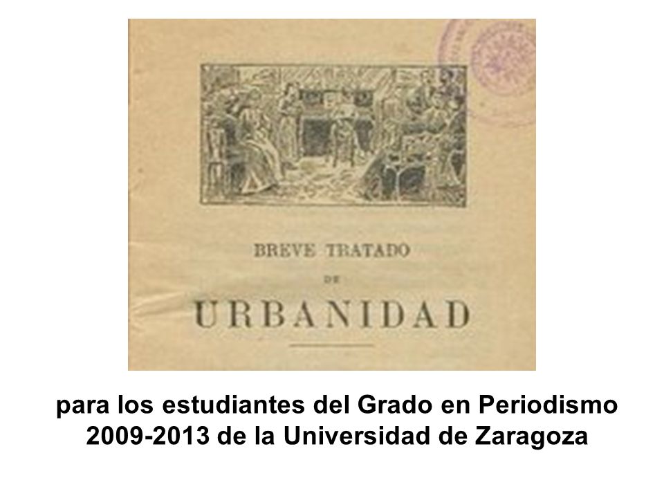 para los estudiantes del Grado en Periodismo de la Universidad de Zaragoza