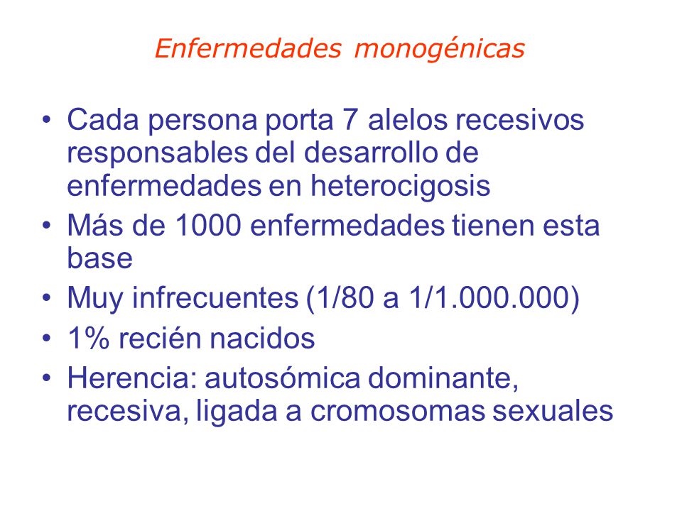 Enfermedades monogénicas