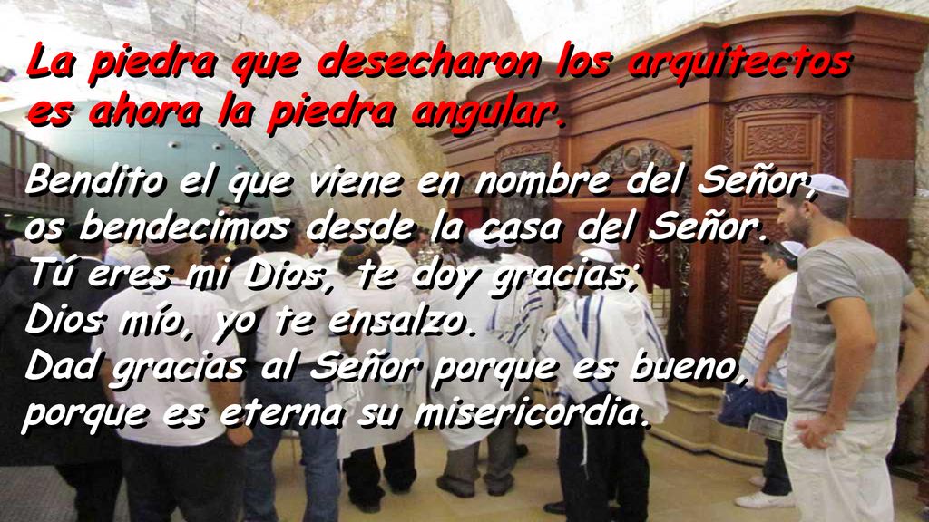La piedra que desecharon los arquitectos es ahora la piedra angular.
