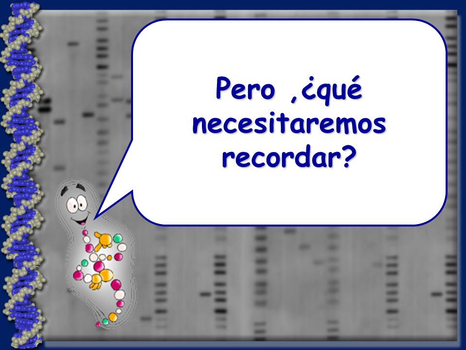 Pero ,¿qué necesitaremos recordar