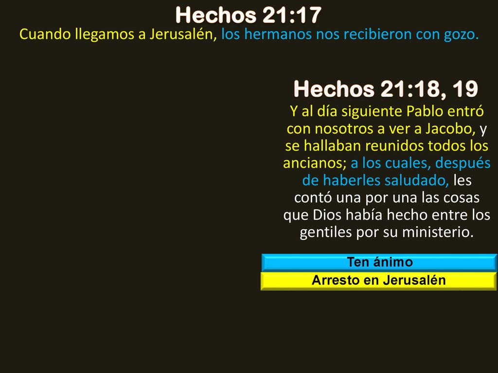 Cuando llegamos a Jerusalén, los hermanos nos recibieron con gozo.