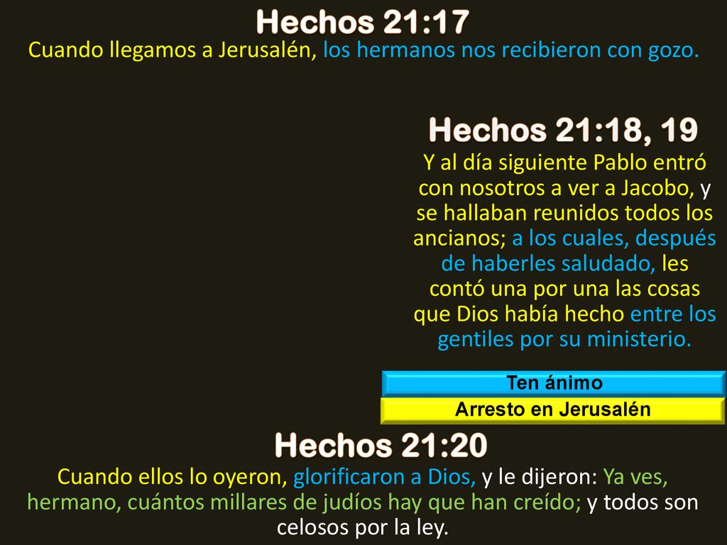 Cuando llegamos a Jerusalén, los hermanos nos recibieron con gozo.