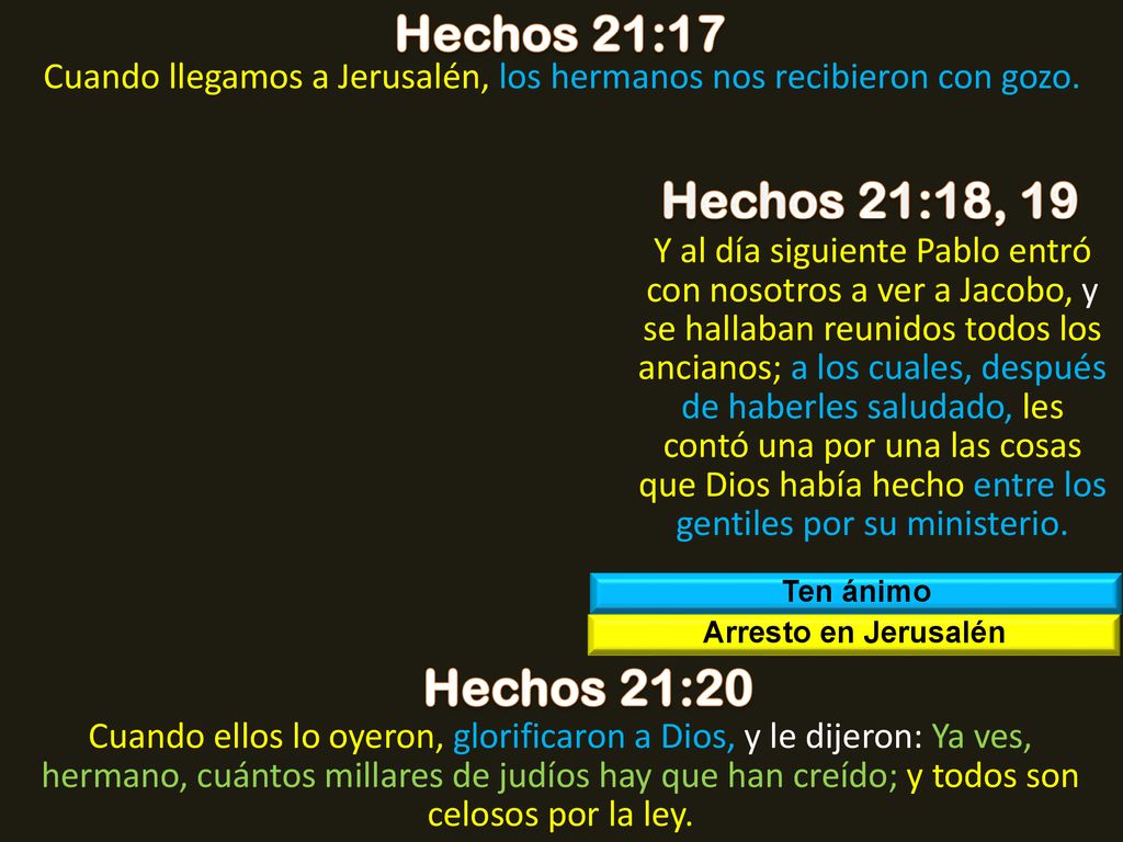 Cuando llegamos a Jerusalén, los hermanos nos recibieron con gozo.