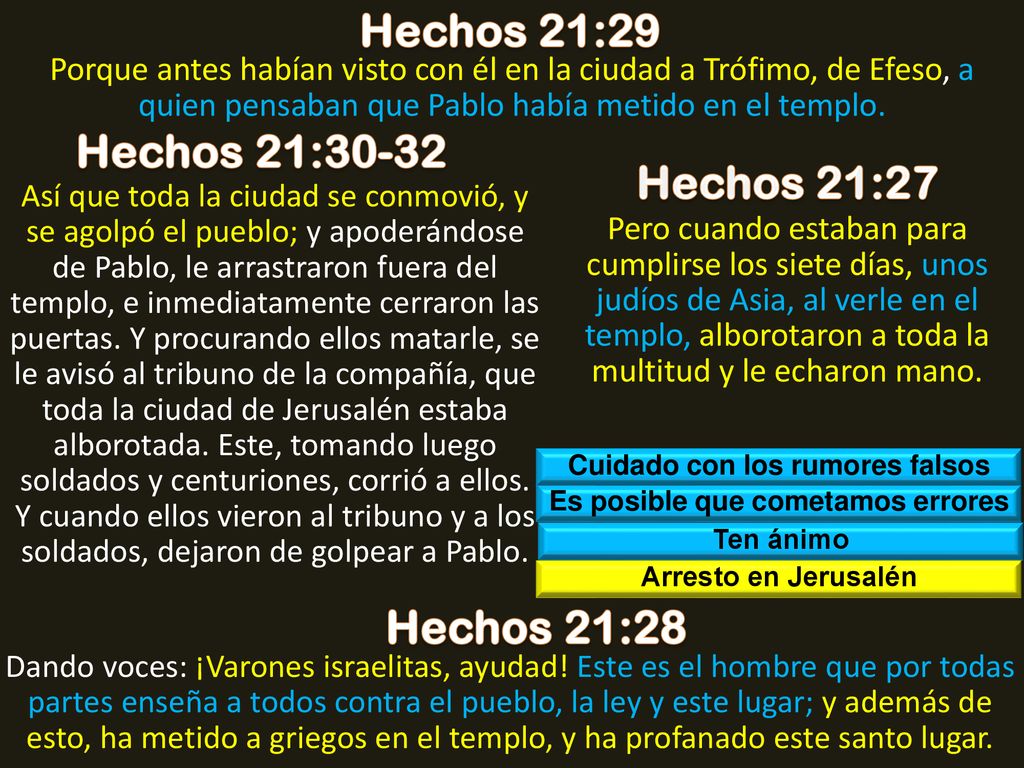 Cuidado con los rumores falsos Es posible que cometamos errores