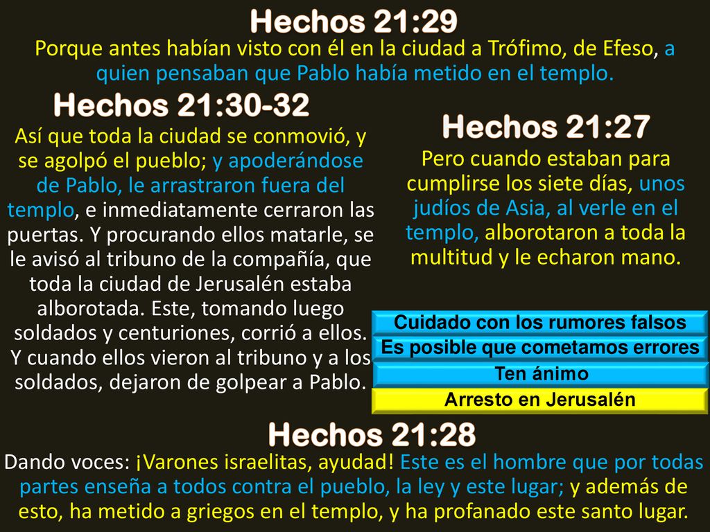 Cuidado con los rumores falsos Es posible que cometamos errores