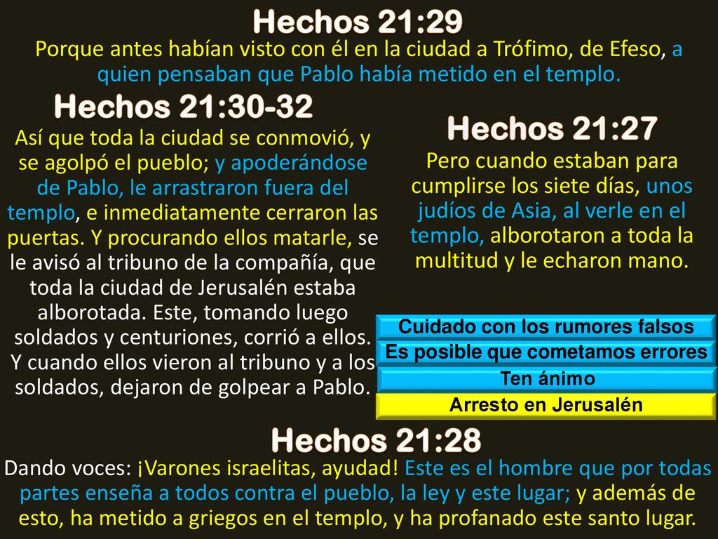 Cuidado con los rumores falsos Es posible que cometamos errores