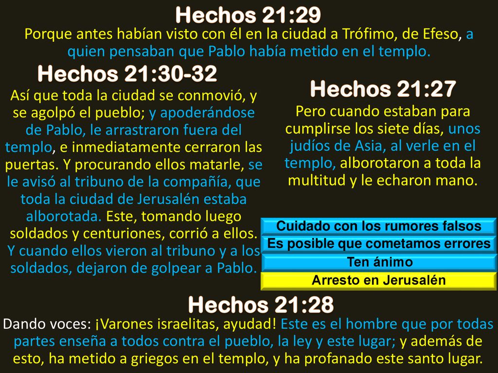 Cuidado con los rumores falsos Es posible que cometamos errores