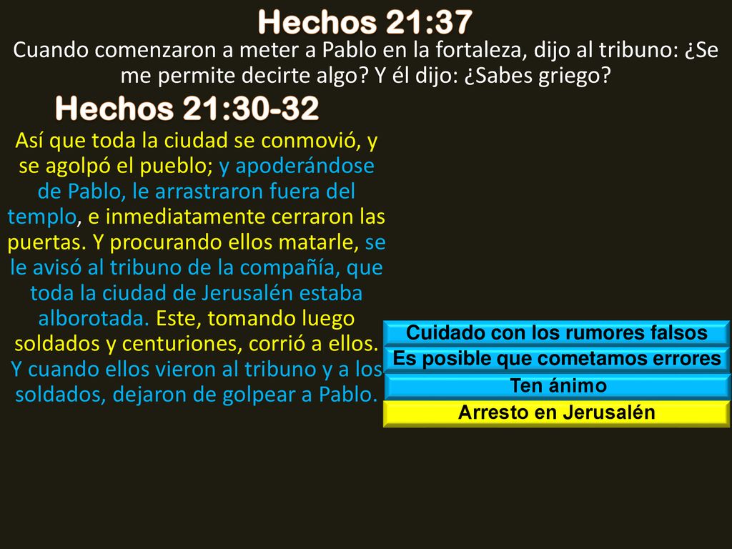 Cuidado con los rumores falsos Es posible que cometamos errores