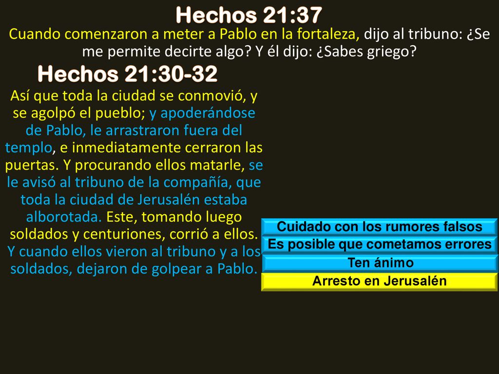 Cuidado con los rumores falsos Es posible que cometamos errores