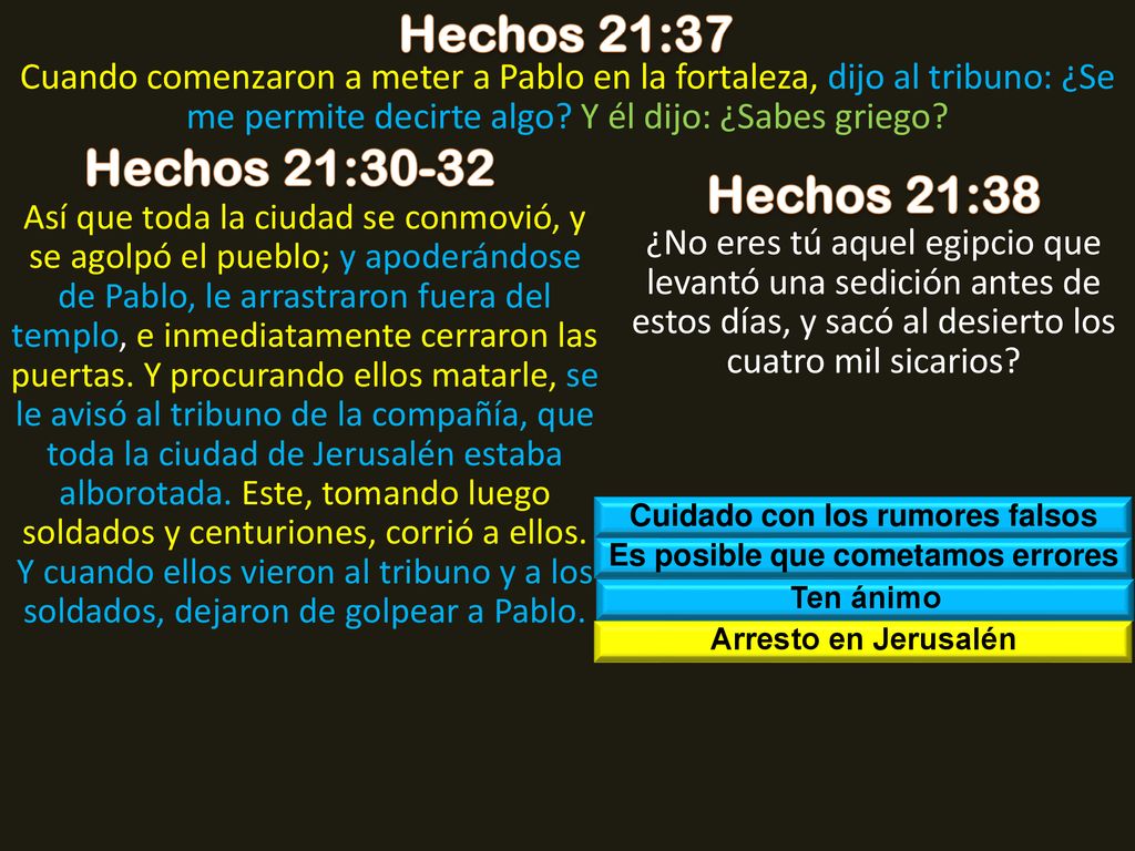 Cuidado con los rumores falsos Es posible que cometamos errores