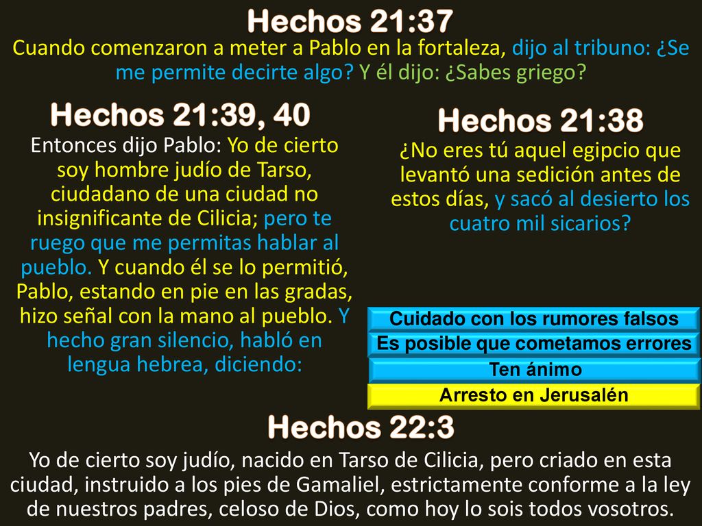Cuidado con los rumores falsos Es posible que cometamos errores
