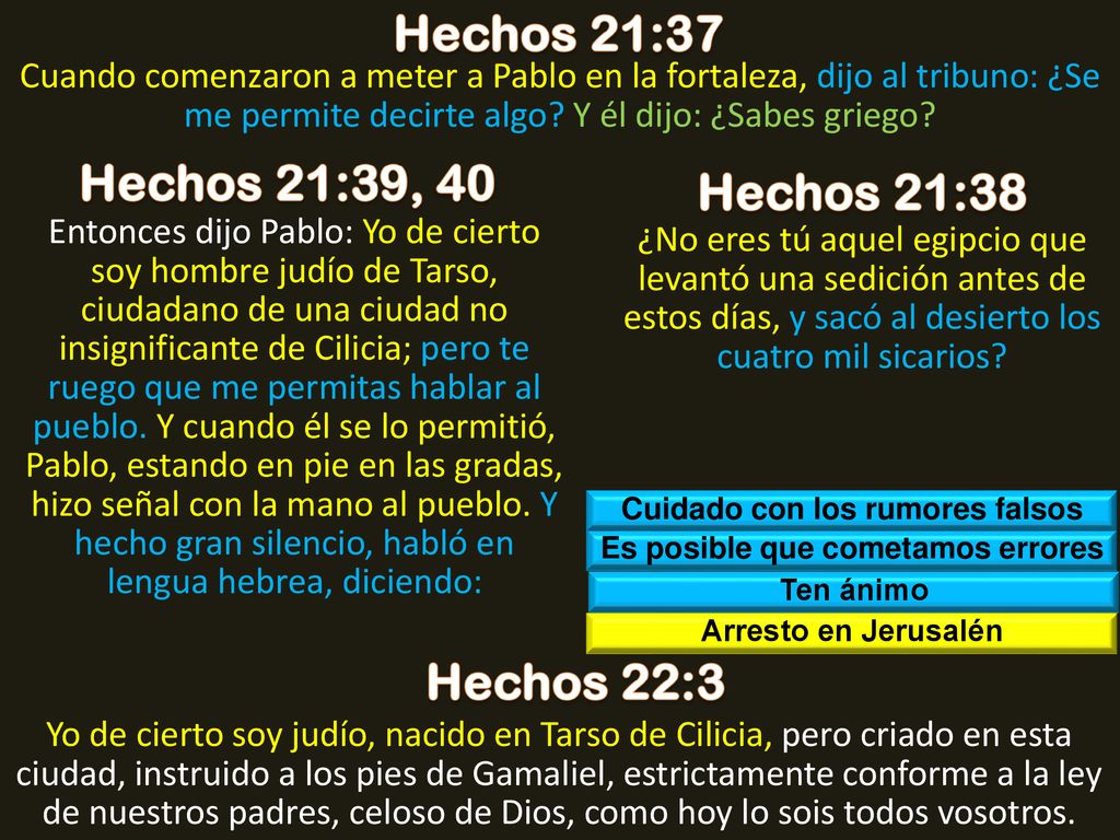 Cuidado con los rumores falsos Es posible que cometamos errores