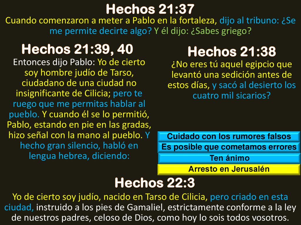 Cuidado con los rumores falsos Es posible que cometamos errores
