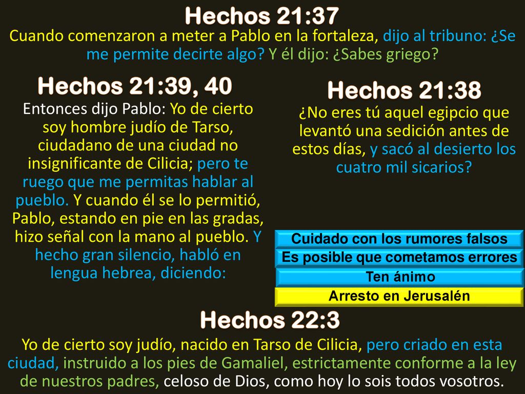 Cuidado con los rumores falsos Es posible que cometamos errores