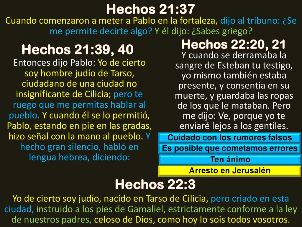 Cuidado con los rumores falsos Es posible que cometamos errores