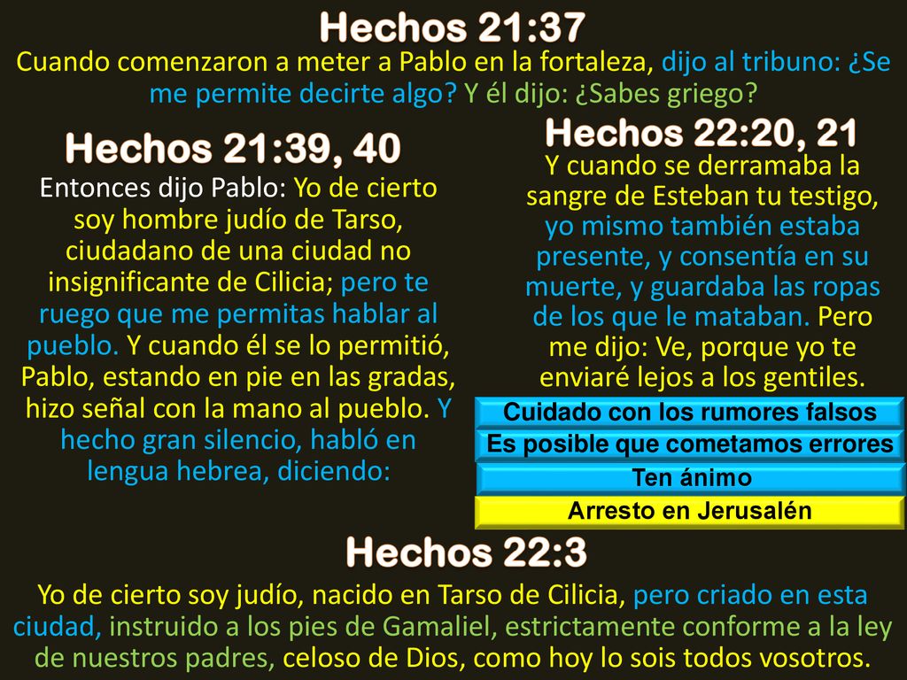 Cuidado con los rumores falsos Es posible que cometamos errores