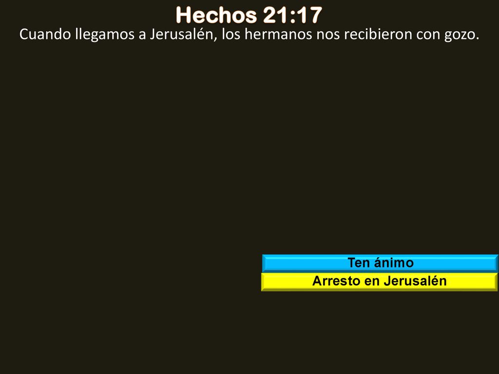 Cuando llegamos a Jerusalén, los hermanos nos recibieron con gozo.