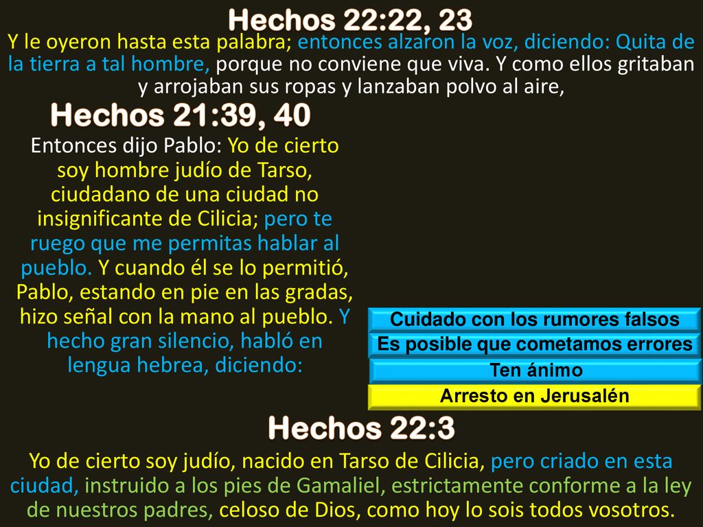 Cuidado con los rumores falsos Es posible que cometamos errores
